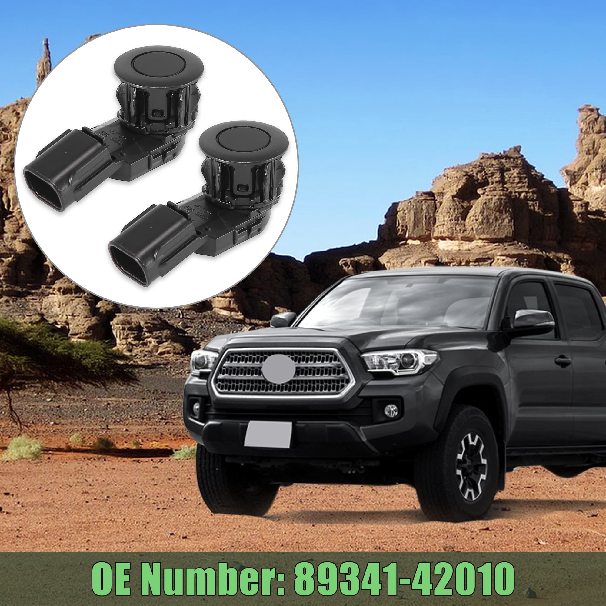 Unique Bargains 2pcs Car Bumper Reverse Parking Assist Sensor
