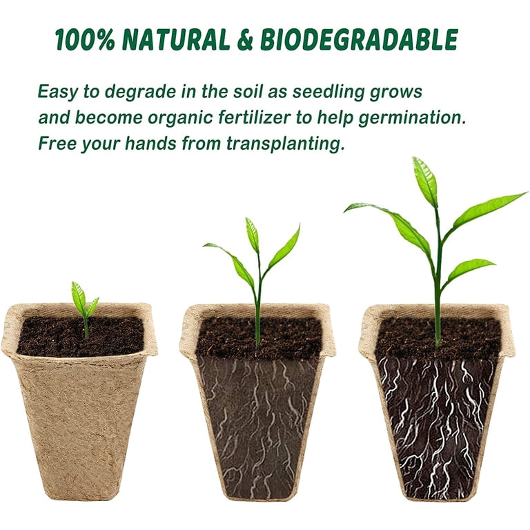 Naler Biodegradable Seed Starter Trays, 14 Pack (168 Cells) photo 5