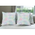 thumbnail image 6 of Ambesonne Pastel Throw Pillow Cover 4 Pack, Hexagonal Soft, 20", Multicolor, 6 of 7