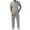 Gray, variant on Summer New Men's Casual Sportswear Polo Shirt With A Lapel Men's Short-sleeved Shirt And PantsJacquard Texture Suits 2PCS Sets Men Casual Sports Suit