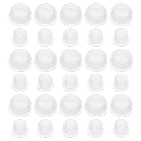 CRILSTYLEO Leak-Proof Bottle Lids White Food-Grade 200Pcs 0.6x0.4x0.4in