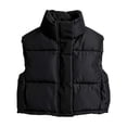thumbnail image 3 of Bovxnpu Girls Puffer Vests Kids Sleeveless Zip Padded Warm Winter Vests Coat Outfits, 3 of 6