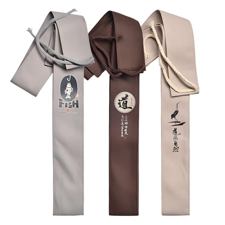 Thicken Canvas Fishing Rod Case Drawstring Pocket Fishing Accessories