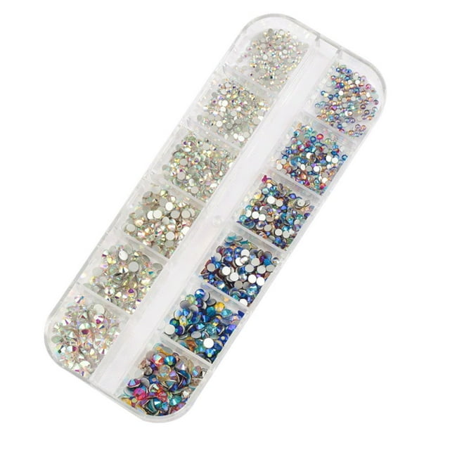Nail Rhinestones Rhinestones for Nails Glass Crystal Nail Rhinestones DIY Handcraft Different Styles Sweet Gift for Mobile Phone Rinestones Set