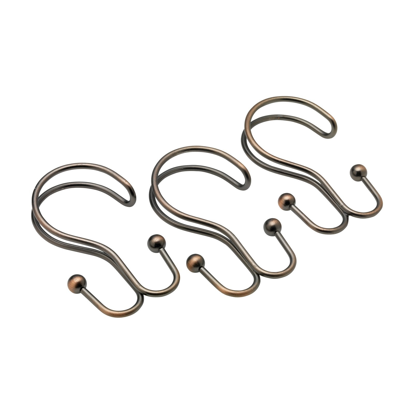 Double Shower Curtain Hook in Oil Rubbed Bronze