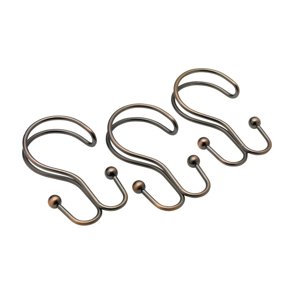 Double Shower Curtain Hook in Oil Rubbed Bronze