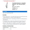 thumbnail image 2 of Front Washer Reservoir - Compatible with 2003 - 2021 Chevy Express 3500 2004 2005 2006 2007 2008 2009 2010 2011 2012 2013 2014 2015 2016 2017 2018 2019 2020, 2 of 2
