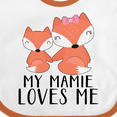thumbnail image 4 of Inktastic My Mamie Loves Me Boys or Girls Baby Bib, 4 of 4