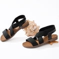thumbnail image 4 of Ataiwee Women's Comfortable Flat Slide Sandals - Summer Fashionable with Elastic Ankle Strap., 4 of 6