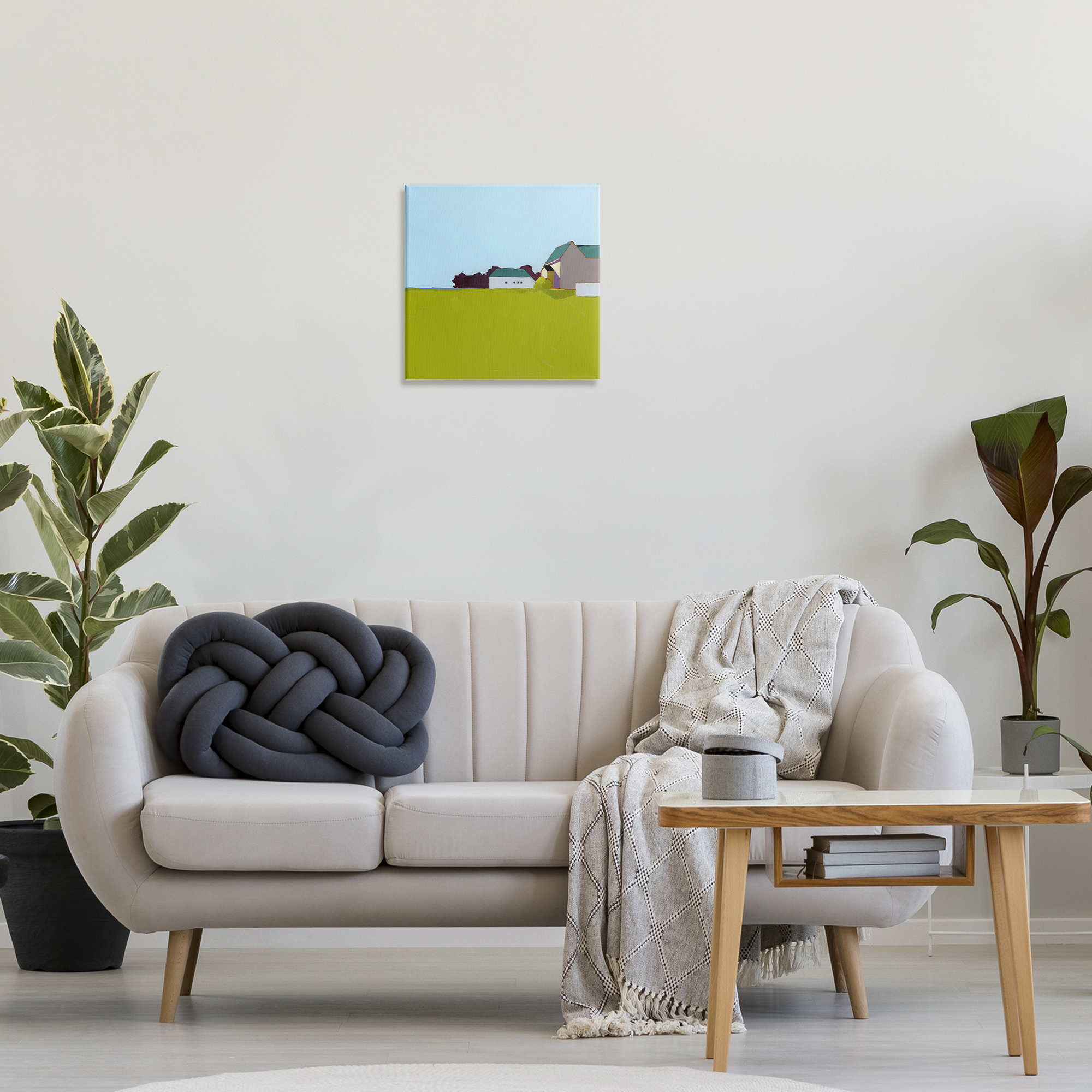 Spring Morning Farm Land Canvas Wall Art, design by Ruth LaGue