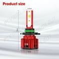 thumbnail image 2 of LED Headlight Bulbs Conversion Kit 9006 8000LM 500% Brighter 6000K White HB4 LED Low Beam Pack of 2, 2 of 9