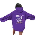 thumbnail image 4 of Pop cazadora para niña Demo-n Hunters Unisex Fashion Hooded Sweatshirt Streetwear Soft Comfortable Long Sleeve Hoodie for Daily Wear Spring Fall Winter （Purple）, 4 of 4