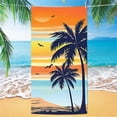 thumbnail image 1 of Amzcrzy Polyester Beach Towels Microfiber Beach Towel Double Sided Velour Large Rectangular Thick Bath Towel Quicks Dry Soft Absorbent Sand Free for Travel Pool Swimming Non-Functional Blankets, 1 of 6