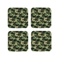 thumbnail image 2 of Balery 4 Pcs Camouflage Dinosaurleather Coasters Set, Drink Table Cup Coasters For Living Room Kitchen Coffee Decor, 2 of 9