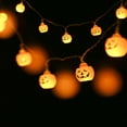 thumbnail image 2 of Cadena de luces de Halloween Luces decorativas de vacaciones Lámpara de cadena Atmósfera Decoración Tomshoo  Cadena de lámpara, 2 of 7