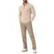 thumbnail image 2 of SUÉTER DE PULLOVER DE CUELLO ALTO PARA HOMBRE INSPIRE CHIC, CON CREMALLERA DE CUARTO, TEJIDO, COLOR BEIGE, 2 of 6