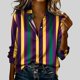 thumbnail image 1 of TaTaai Womens Festival Print Polyester Shirt Long Sleeve Round Neck Casual Lightweight Blouse Holiday Wear Fits Small Gift, 1 of 5