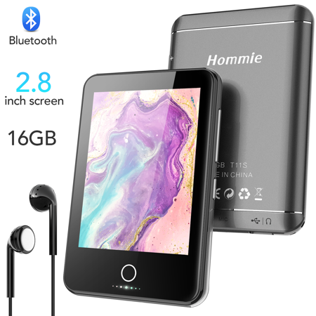 16GB MP3 Player Bluetooth 4.1,Hommie 2.8