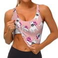thumbnail image 4 of Lsque Bulldog Printed Women'S Sports Bra, Compression, Moisture Wicking, High-Impact Sports Bra For Women,Supportive sports bra-X-Large, 4 of 9