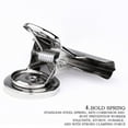 thumbnail image 5 of Heavy Duty Stainless Steel Magnetic Clips, Silver Round Head Metal Magnet Clamp for Household Refrigerator Whiteboard Kitchen Notes and Office Organization, 5 of 8