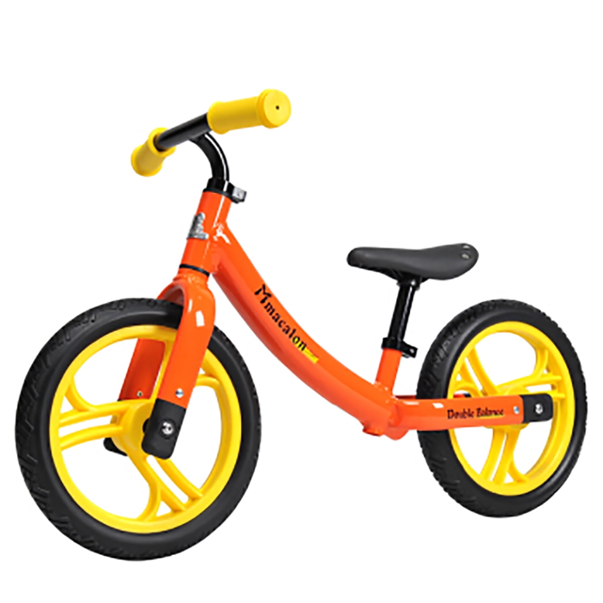12" Balance Bike for ages 2 to 6 yearsOrange/ yellow