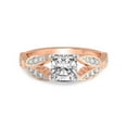 thumbnail image 4 of IGI Certified 5 Carat Cushion Shape Lab Grown Diamond Engagement Ring | 14K Rose Gold | Nova Split Shank Vintage Diamond Ring | FG-VS Quality Friendly Diamonds, 4 of 6