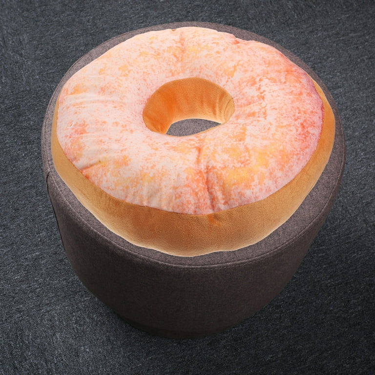 Kesenlong 3D Donut Pillow, Plush Seat Back Cushion, Cozy Doughnut
