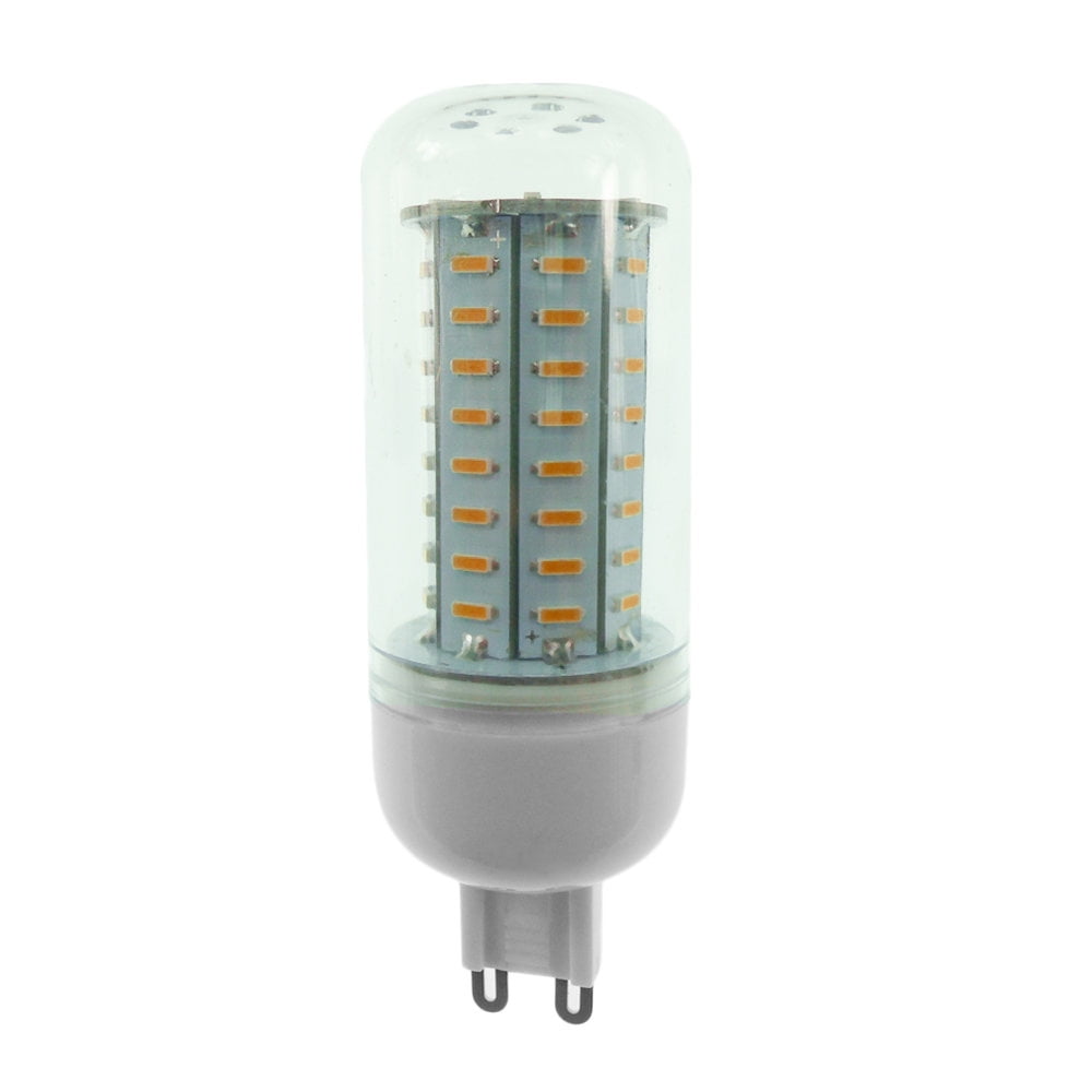 10pcs G9 Dimmable Light Bulb 72 4014 SMD LED Silicone Crystal Lamp 3300K/120V 