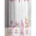 thumbnail image 6 of Sheer Curtains 96 Inches Long 2 Panels, Spring Fields Wildflowers Plants Rod Pocket Curtain Voile Draperies, Watercolor Floral Leaves Light Filtering Window Treatment for Living Room Kitchen Bedroom, 6 of 8