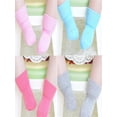 thumbnail image 4 of Gureui 1 Pair Fashion Toddler Infant Baby Boys Girls Anti Slip Cotton Socks Solid Color Rubbers Warm Socks, 4 of 5