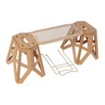 thumbnail image 4 of S SERENABLE Folding Stool and Table Set Compact Camping Table for BBQ Beach Garden Patio Khaki, 4 of 9