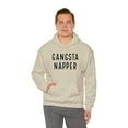 thumbnail image 3 of Gangsta Napper Funny Lazy Adult Unisex Pullover Sweatshirt Hoodie Sayings Gift Men Woman. Sand, 3 of 6
