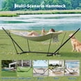 thumbnail image 4 of Heavy Duty Double Hammock with Steel Stand – Portable 2-Person Hammock with Adjustable Frame, Quick Assembly Design – Outdoor Hammock for Patio, Backyard, Garden, Beach, Camping Use, 4 of 8