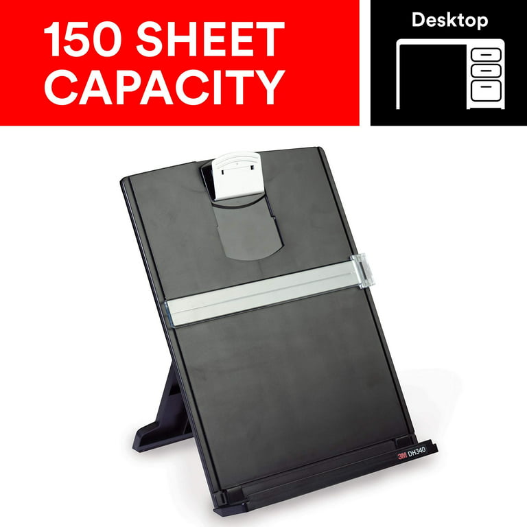 A4 New 7 Adjustable Positions Black Metal Desktop Document Book