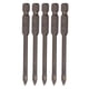 thumbnail image 1 of 5 brocas cruzadas de 1/4 pulg., vástago hexagonal, para azulejos, vidrio, cerámica, hormigón, herramienta de aleación dura de 5 mm., 1 of 14