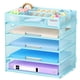 thumbnail image 1 of Organizador de Documentos Marbrasse de 5 Niveles con Bandejas, Azul, 1 of 7