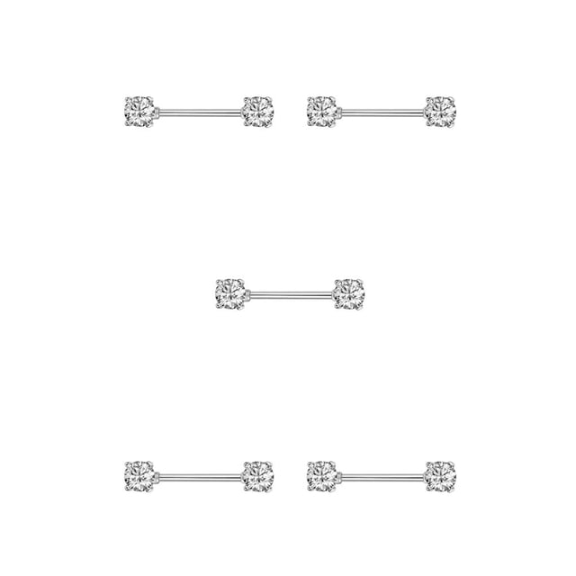 Qarigey Anillo para pezones, adorno de Metal para el pecho femenino, decoración para cuerpos pequeños, Piercings para el pecho, elegante para Type2 NO2 Qarigey CBP270826