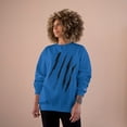 thumbnail image 4 of Effete Feline Claw Marks Scratch Champion Sweatshirt, 4 of 4