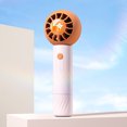 thumbnail image 3 of Ventilador enfriador sin aspas Ventilador eléctrico de astronauta USB ajustable de 3 velocidades (naranja) Tmvgtek Para estrenar, 3 of 7
