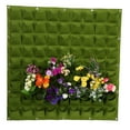 thumbnail image 4 of Yunuqso 81 Pockets Vertical Felt Garden Plant Growing Container Bags Wall Hanging Planter (Green), 4 of 8