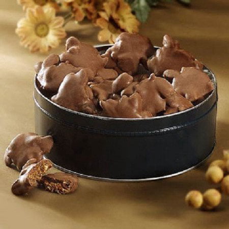 Chocolate Turtles Gift Tin - 23 ozs. (Best Popcorn Gift Tin)