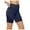 A-Dark Blue74, variant on SONXAHE Women's High Waisted Pocket Biker Shorts Mesh Panel Breathable Everyday Workout Trunks