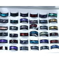 thumbnail image 6 of HOOUN Wholesale 30pcs Shell Stainless Steel Jewelry Ring Fashion-Blue, 6 of 9
