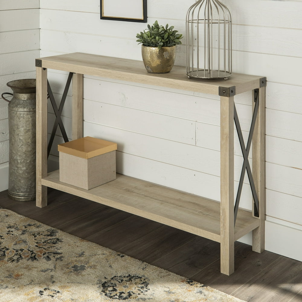 Magnolia Metal X White Oak Entry Table by Desert Fields
