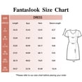 thumbnail image 7 of Fantaslook Summer Dresses for Women Casual Short Sleeve V Neck Babydoll Dress Fashion Vacation Mini Dress with Pockets, 7 of 7