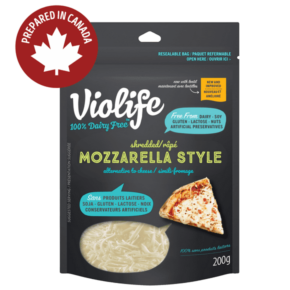 Violife Dairy Free Mozzarella Style Shreds 200g, VIOLIFE VEGAN MOZZA SHRD 200g