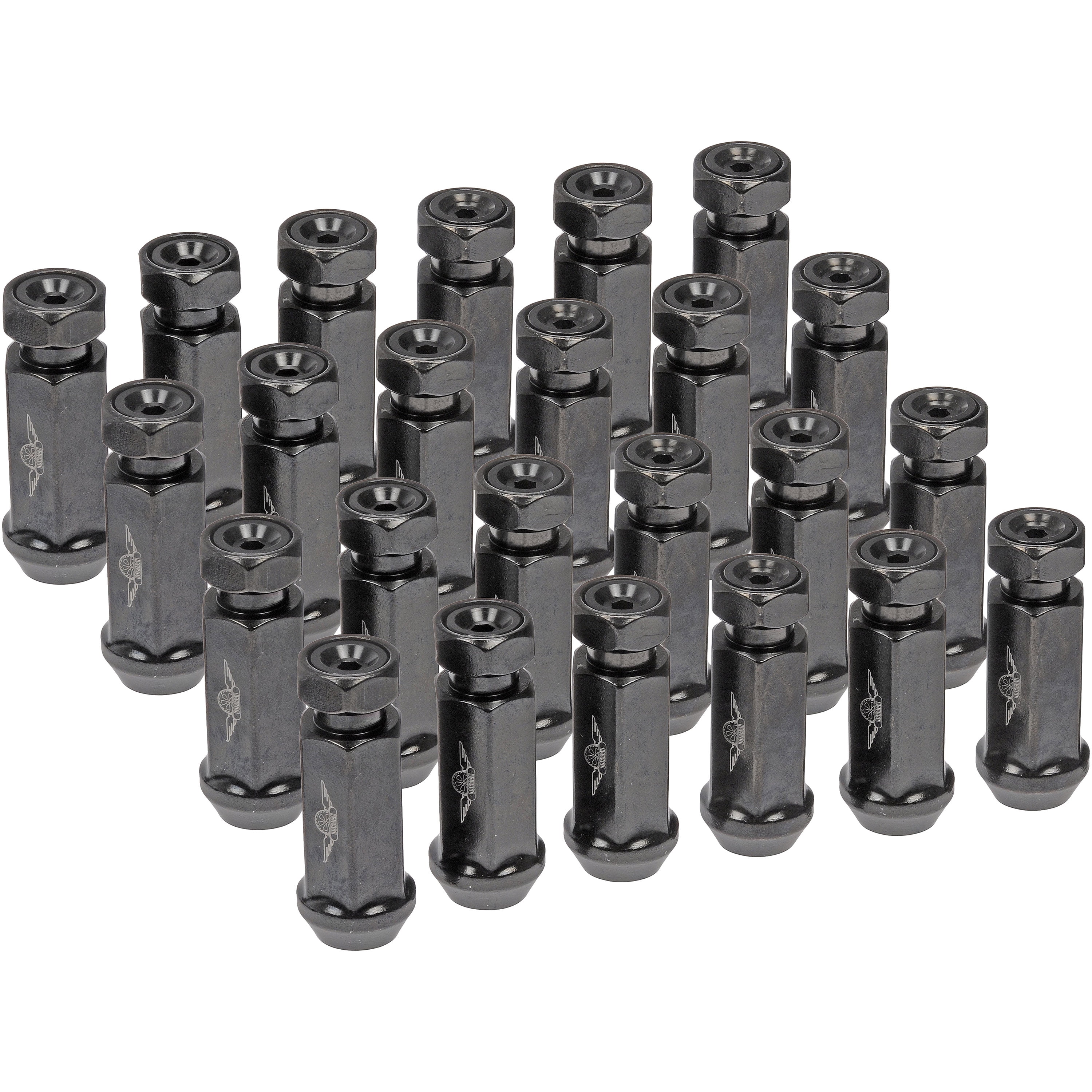 Dorman 712-245AXL Wheel Lug Nut for Specific Models, Black (Pack of 24)