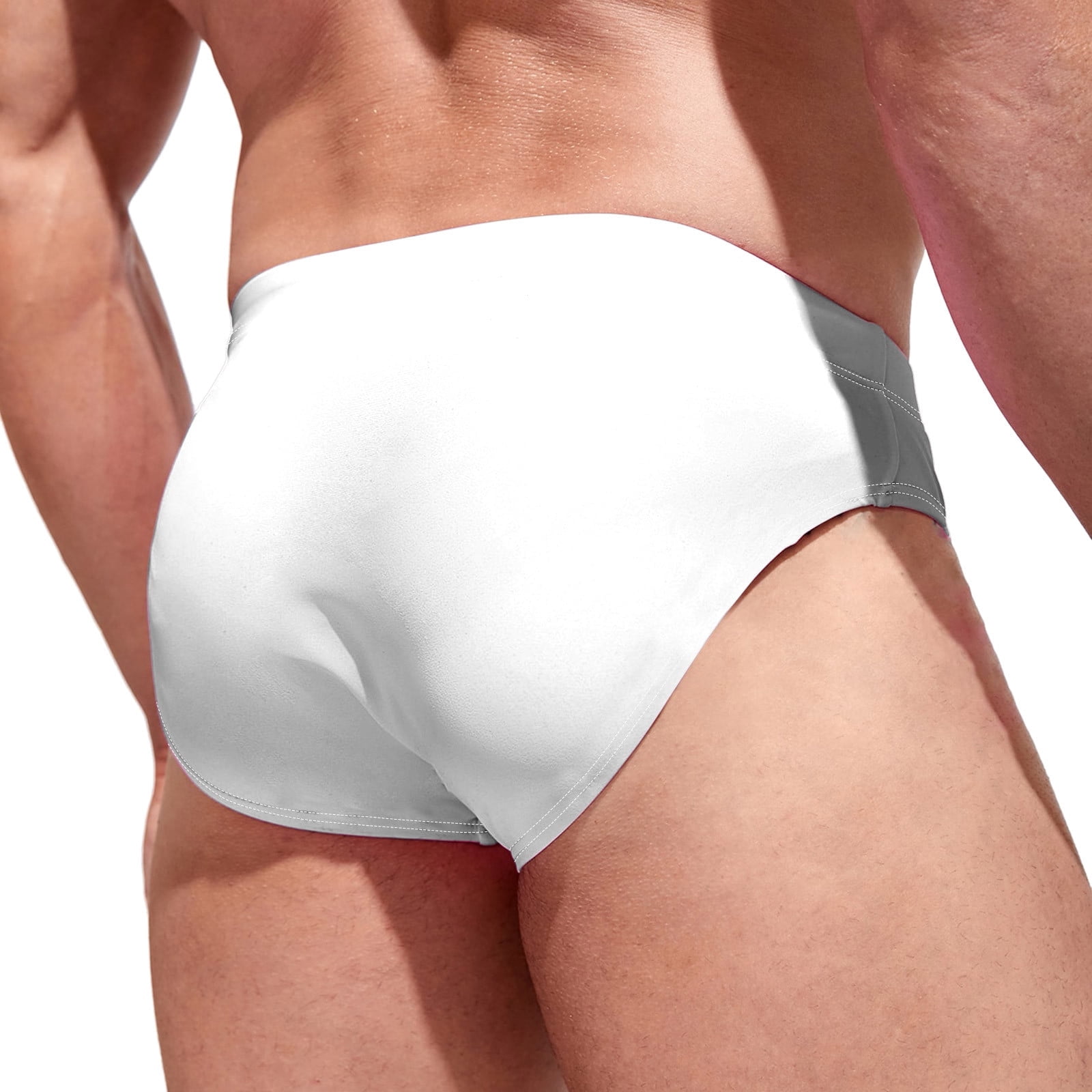 UAYOTSE Mens Swim Briefs Sexy Bikini Swimwear Quick Dry Drawstring