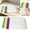 Multicolor A, variant on ZOURIH 10 Pcs Bulk A4 Clear Report Cover with Sliding Bar White Folder Binder Sliding Bar Files Classification Transparent Resume Clipbar Presentation File Folders for office,White