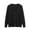 2-Black, variant on Whlbf Pullover Sweaters for Women,Womens And Winter Knitted Shirt V-neck Pullover Medium Length Lazy Style Sweater